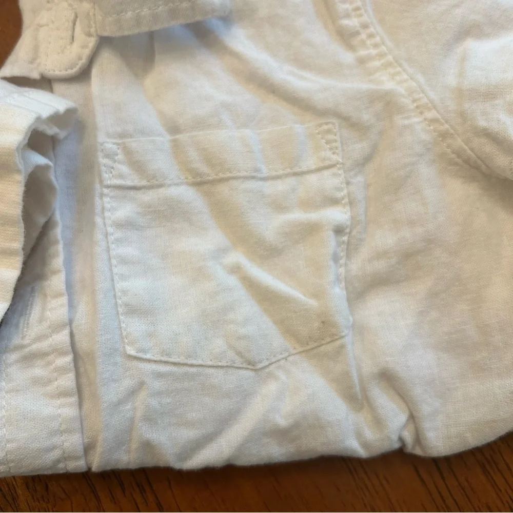 White Linen Blend Button Up Shirt Bundle | 4T Boys | 2-Pack | Old Navy